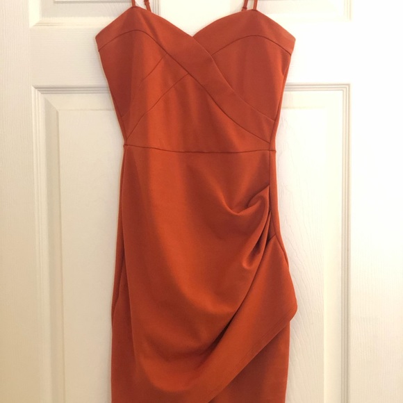 charlotte russe orange dress